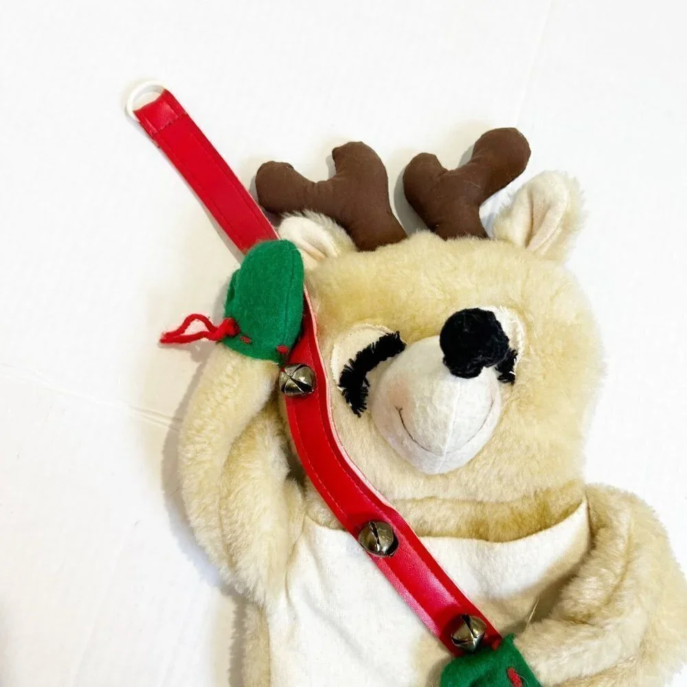 🌷SALE Vintage Hallmark Christmas 1981 Reindeer Card Carrier Collectible - Picture 3 of 12